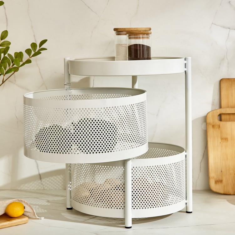 Corsica Tranzit 2-Tier Trolley - White