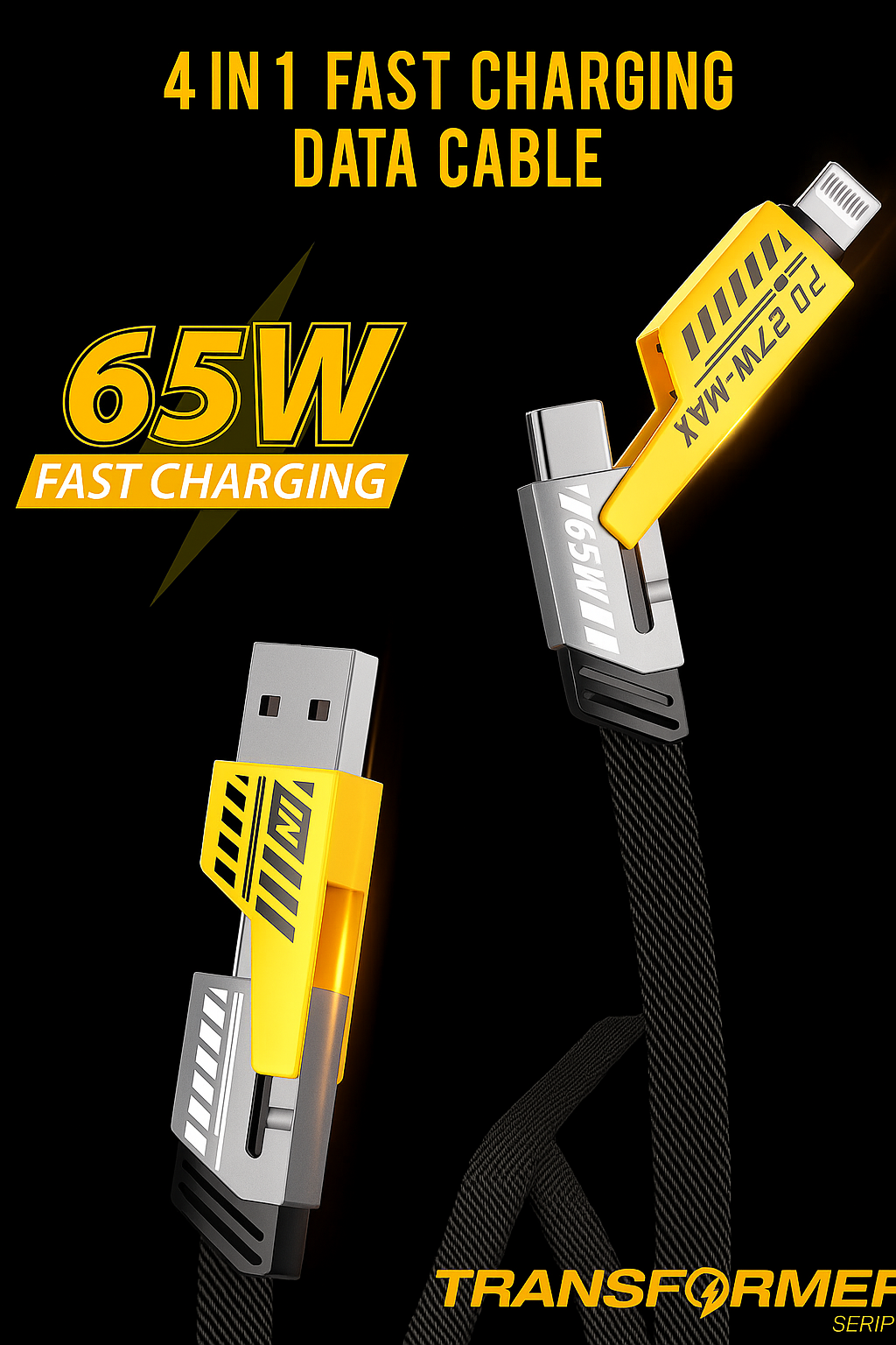 4 IN  1 FAST CHARGING DATA CABLE