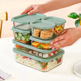 Groovo Stack On Storage Container Sage Green Set Of 7