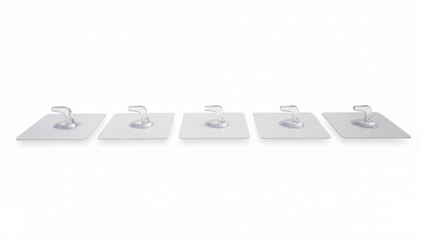 Transparent Kitchen Hook    (Set of 5)